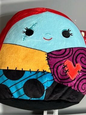 Original Squishmallows Sally Patchwork Blue Red Purple Yellow Black Plush